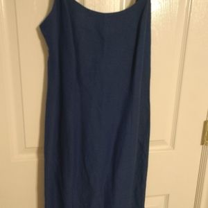 Bright blue cocktail dress